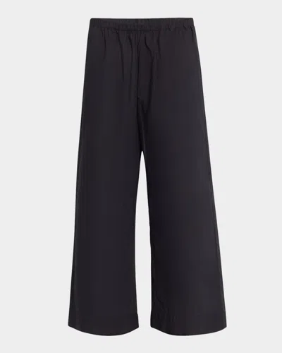 By Malene Birger Mirabello Cropped Wide-leg Trousers In Black
