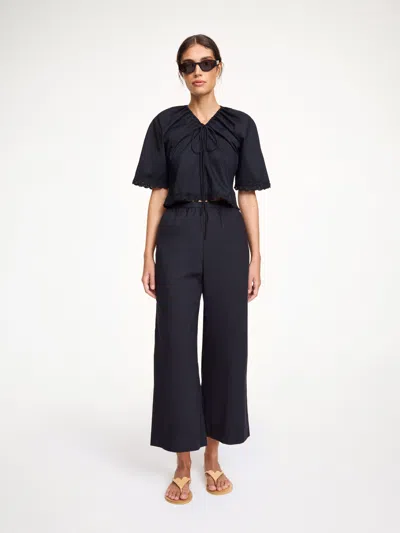 By Malene Birger Mirabello Organic Cotton Trousers In Black