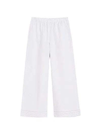 By Malene Birger 미라벨로 스트라이프 팬츠 In White