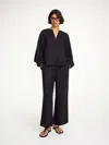 By Malene Birger Mirabello Wide-leg Trousers In Black