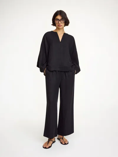 By Malene Birger Mirabello Wide-leg Trousers In Black
