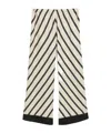 By Malene Birger Mirabello Wide-leg Trousers In Diagonal Stripe
