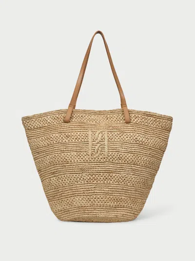 By Malene Birger Mirabell Straw Tote In Brown