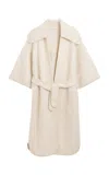 By Malene Birger Mirano Wool-blend Robe Coat In Ivory