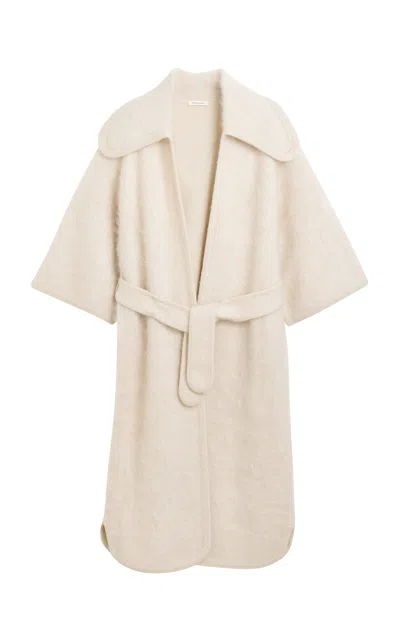 By Malene Birger Mirano Wool-blend Robe Coat In Ivory