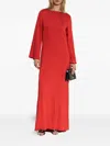 By Malene Birger Mock-neck Cocktail Dress In Red
