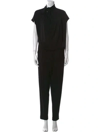 Pre-owned By Malene Birger Mock Neck Jumpsuit In Black