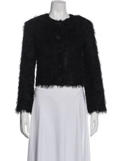 Pre-owned By Malene Birger Mohair Evening Jacket W/ Tags In Black