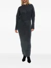 By Malene Birger Mohair Maxi Dress In Gray