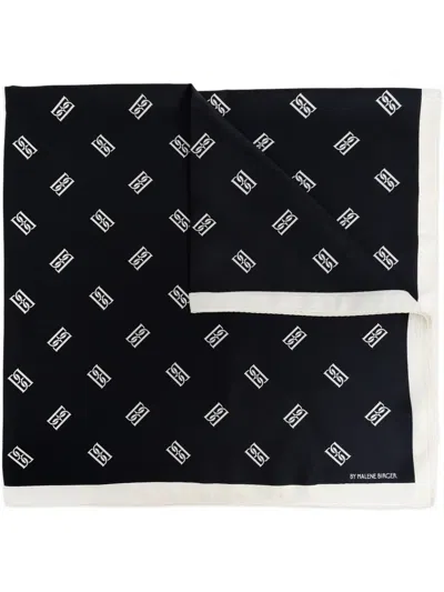 BY MALENE BIRGER MONNIS MULTI-PRINT SILK SCARF