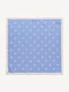 Shop By Malene Birger Monnis Silk Scarf In Blue Iris