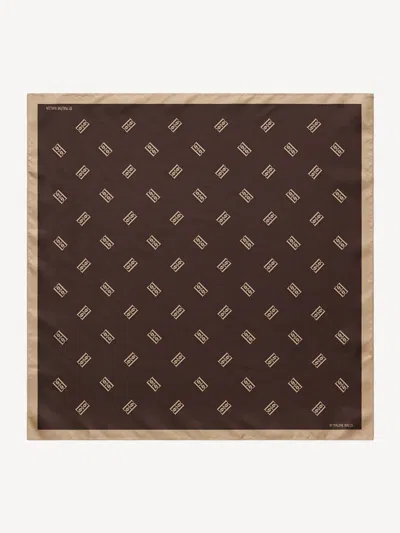 By Malene Birger Monnis Silk Scarf In Shale