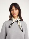 By Malene Birger Monnas Silk Scarf In Soft White