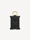 By Malene Birger Monno Leather Keychain In Black