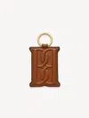 By Malene Birger Monno Leather Keychain In Tannin