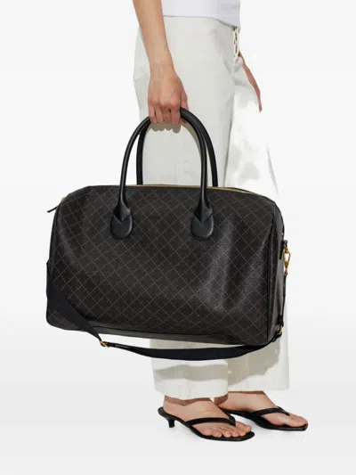 By Malene Birger Monogram-print Tote Bag In Brown