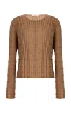 By Malene Birger Mont Merino Wool Cardigan In Brown