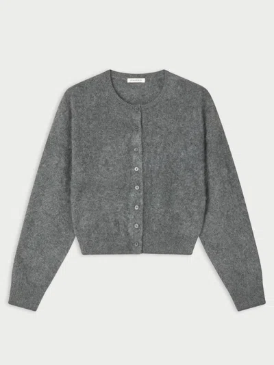 By Malene Birger Montana Cashmere Cardigan In Grey Melange