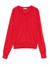 By Malene Birger Montie Button-front Cardigan In Red