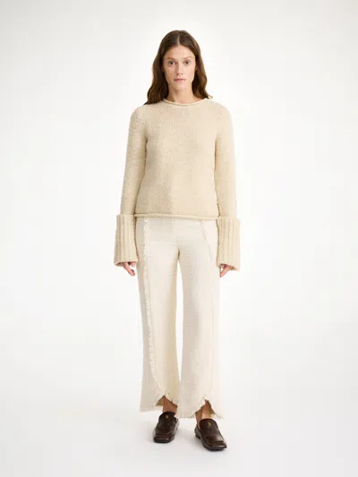 By Malene Birger Nadihas High-waist Trousers In Soft White