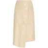 By Malene Birger Hannas Croc-embossed Leather Midi Skirt