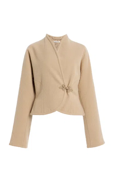 By Malene Birger Nobel Wool Jacket In Brown