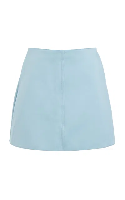 By Malene Birger Nola Mid-rise Mini Skirt In Blue