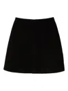 By Malene Birger Nola Suede Mini Skirt In Black