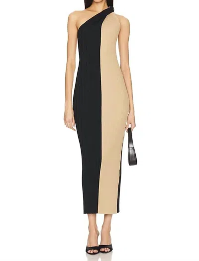 BY MALENE BIRGER NOTO MAXI DRESS IN BICOLOR BLOCK