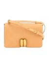 By Malene Birger Noval Leather Shoulder Bag In Orange