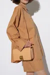 By Malene Birger Noval Leather Shoulder Bag In Beige