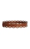 By Malene Birger Nurra Cutout Leather Belt In Brown