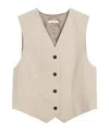 By Malene Birger Occa Viscose Waistcoat In Neutral