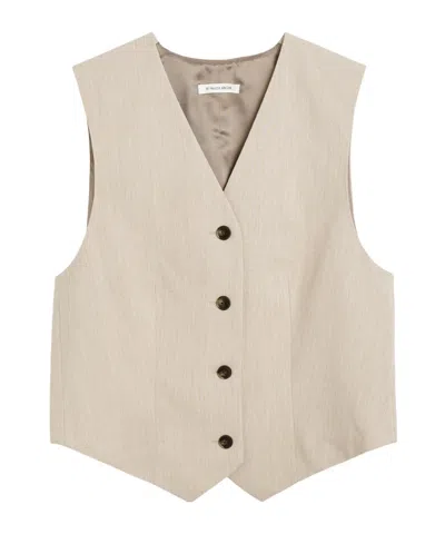 By Malene Birger Occa Vest In Beige