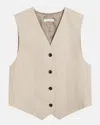By Malene Birger Occa Viscose Waistcoat In Neutral