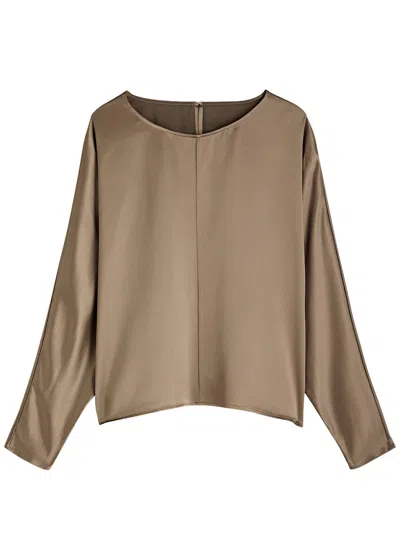 By Malene Birger Odelleys Satin Blouse In Light Brown