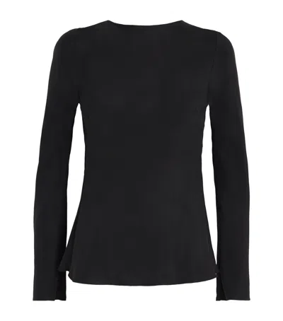By Malene Birger Open-back Laura Top In Black