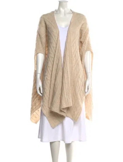 Pre-owned By Malene Birger Open Front Sweater In Neutrals