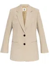 By Malene Birger Ophie Single-breasted Blazer In Nude