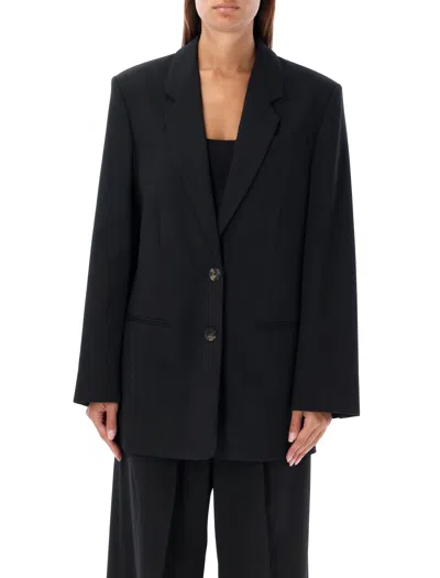 By Malene Birger Ramona Oversized Double-breasted Blazer In Black