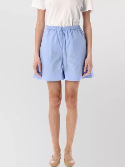 BY MALENE BIRGER ORGANIC COTTON STRIPES LOOSE FIT SHORTS