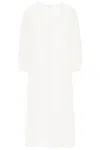 By Malene Birger Miya Frayed Linen-gauze Mini Dress In White