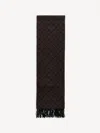 By Malene Birger Ortega Cashmere-blend Scarf In Brown