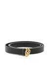 By Malene Birger Ouma Buckled Leather Belt In Black