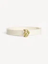 By Malene Birger Ouma Leather Belt In Soft White