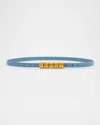 By Malene Birger Ounlo Adjustable Leather Belt In Faded Dove