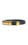 By Malene Birger Ounlo Leather Belt In Black
