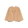 By Malene Birger Jacquie Wool Jacket In Nude
