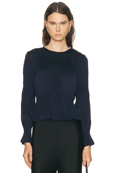 By Malene Birger Ovas Viscose Shirt In Blue