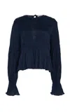 By Malene Birger Ovas Top In Blue